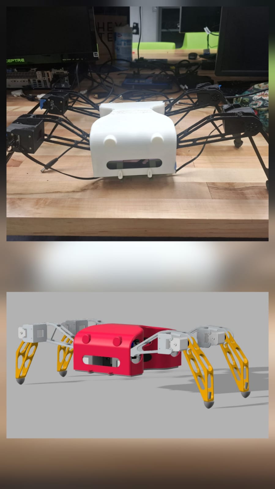 Quadruped robot hardware and leg assembly